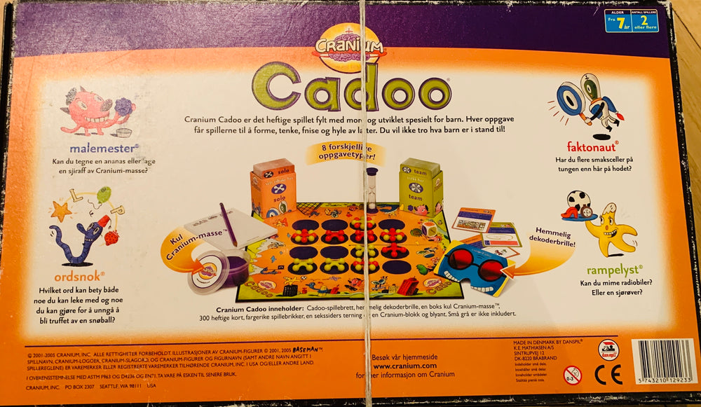 Cranium Cadoo. Brettspill.