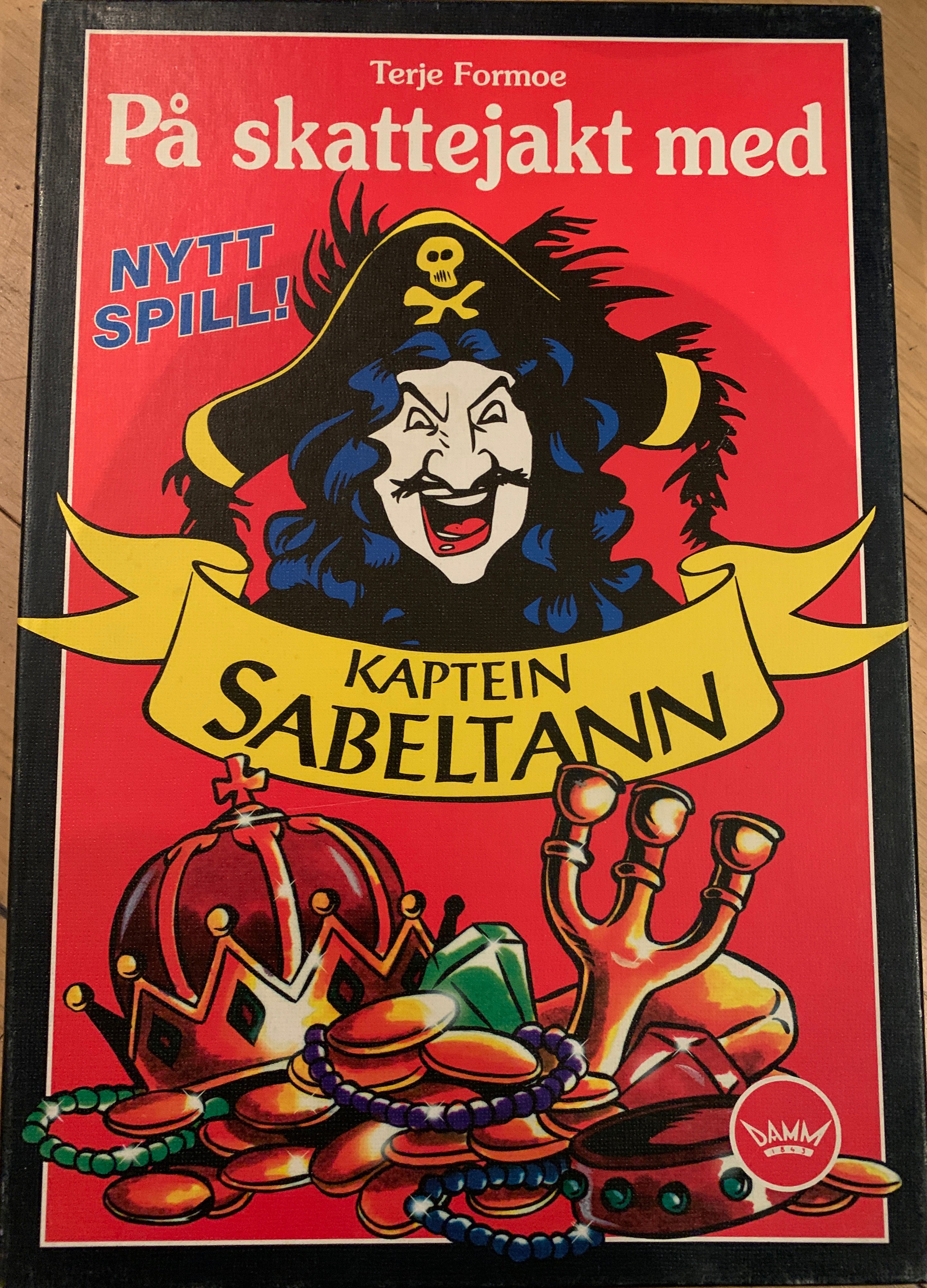På skattejakt med Kaptein Sabeltann. Brettspill.
