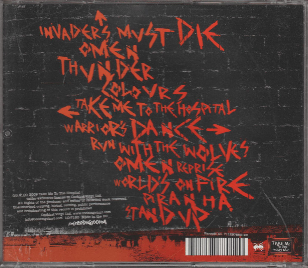The Prodigy – Invaders Must Die. 2009. CD.