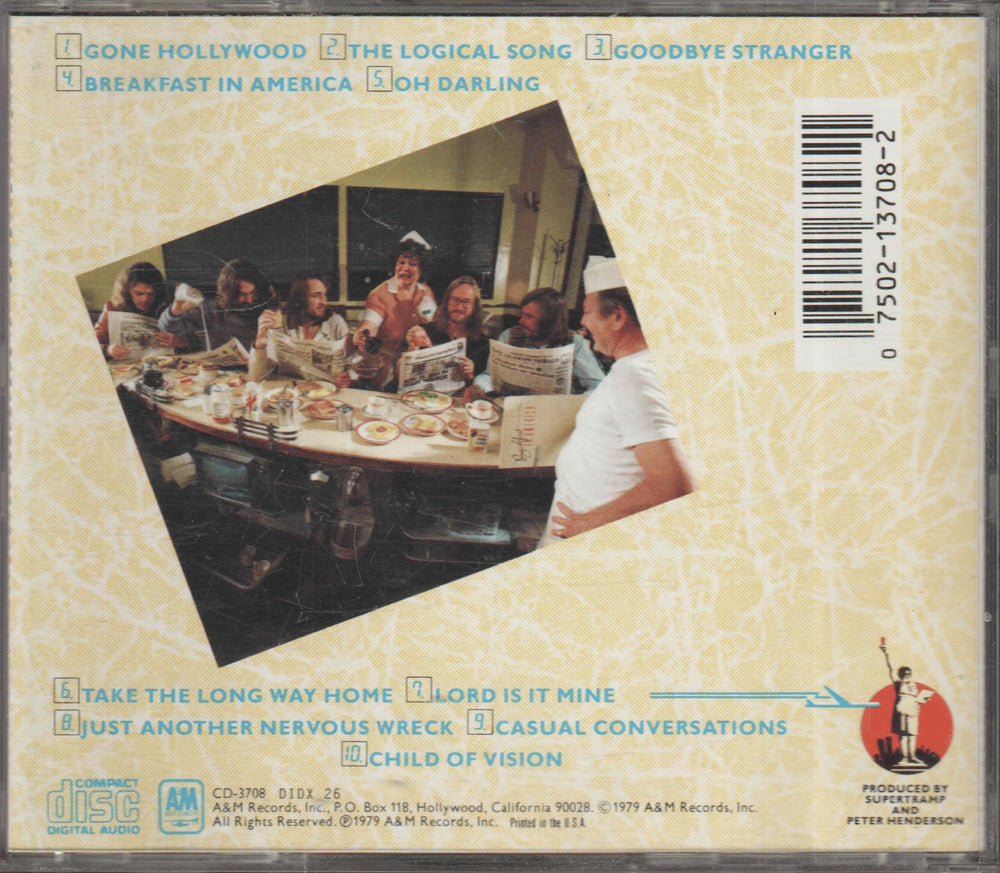 Supertramp – Breakfast in America. 1979. CD.