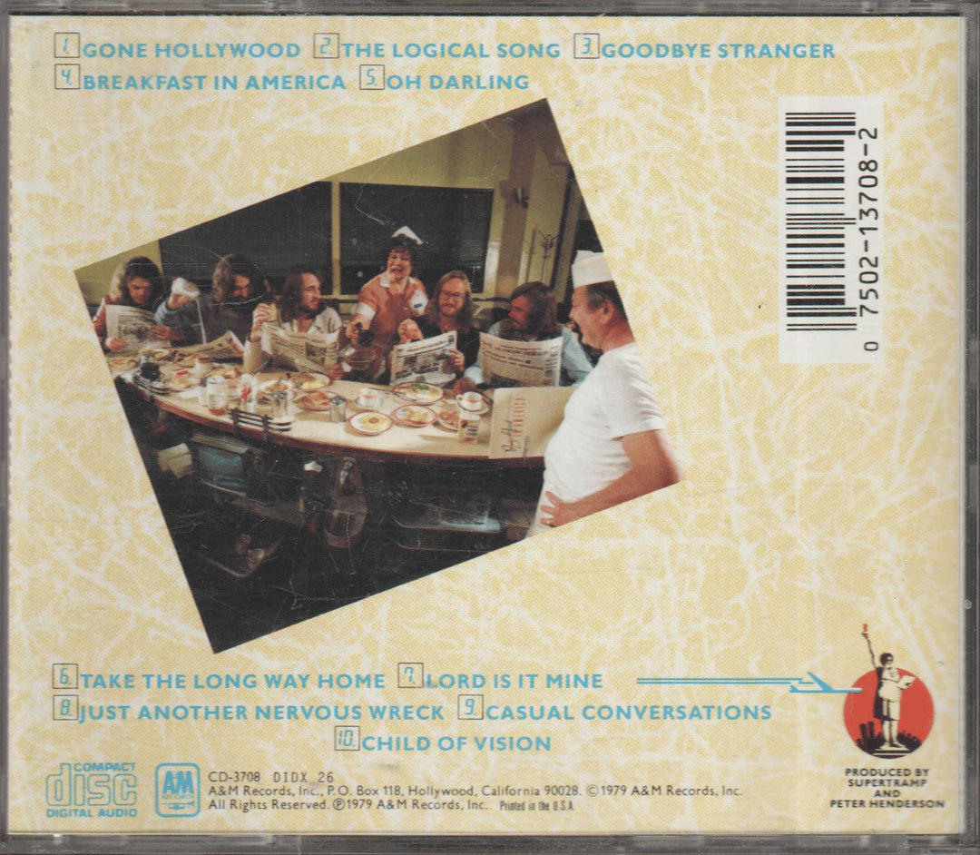 Supertramp – Breakfast in America. 1979. CD.