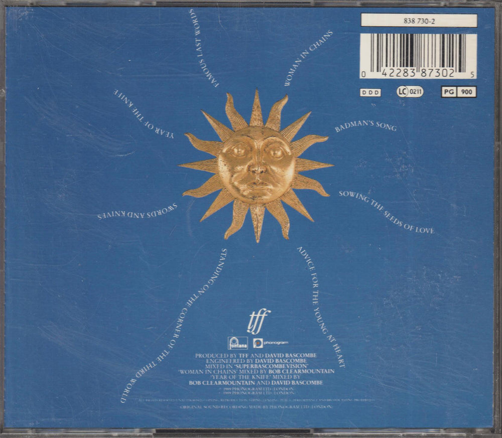 Tears for Fears – The Seeds of Love. 1989. CD.