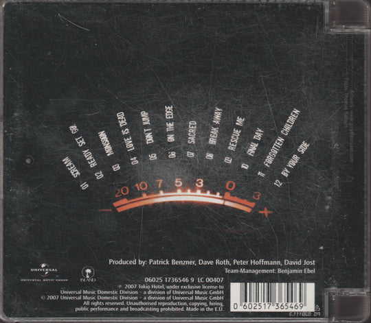 Tokio Hotel – Scream. 2007. CD.