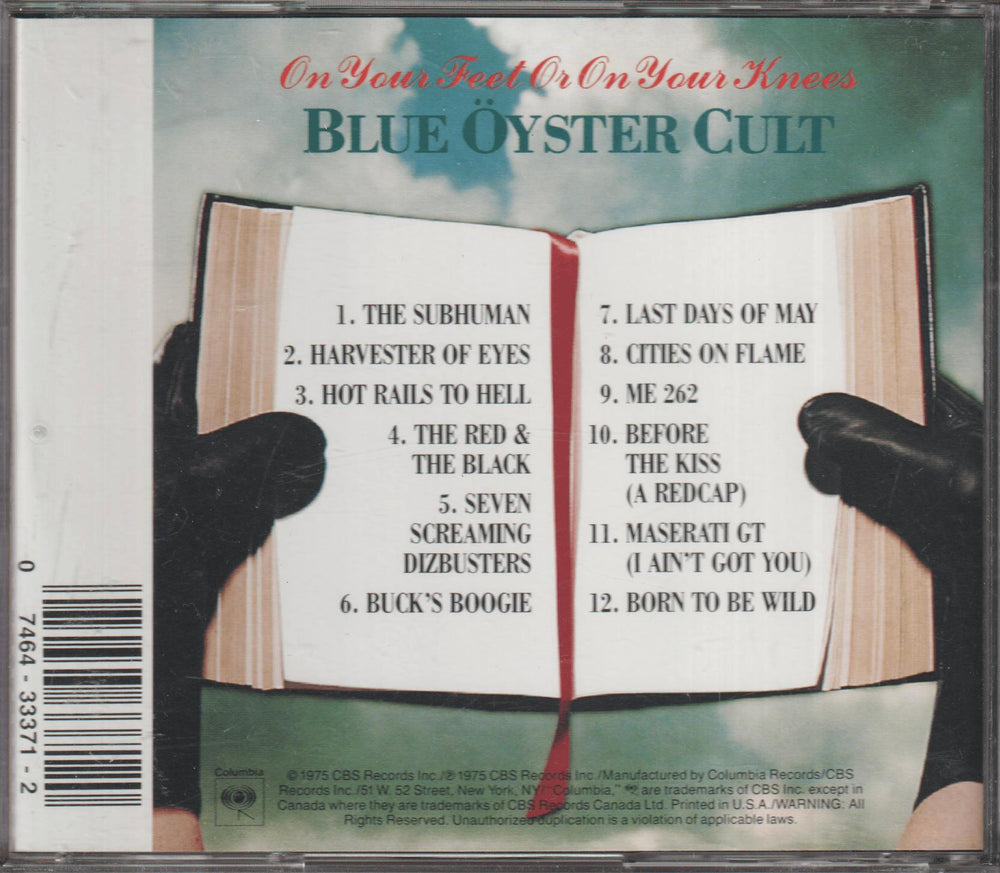 Blue Öyster Cult – On Your Feet or On Your Knees. 1975. CD.