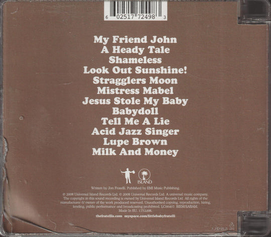 The Fratellis – Here We Stand. 2008. CD.