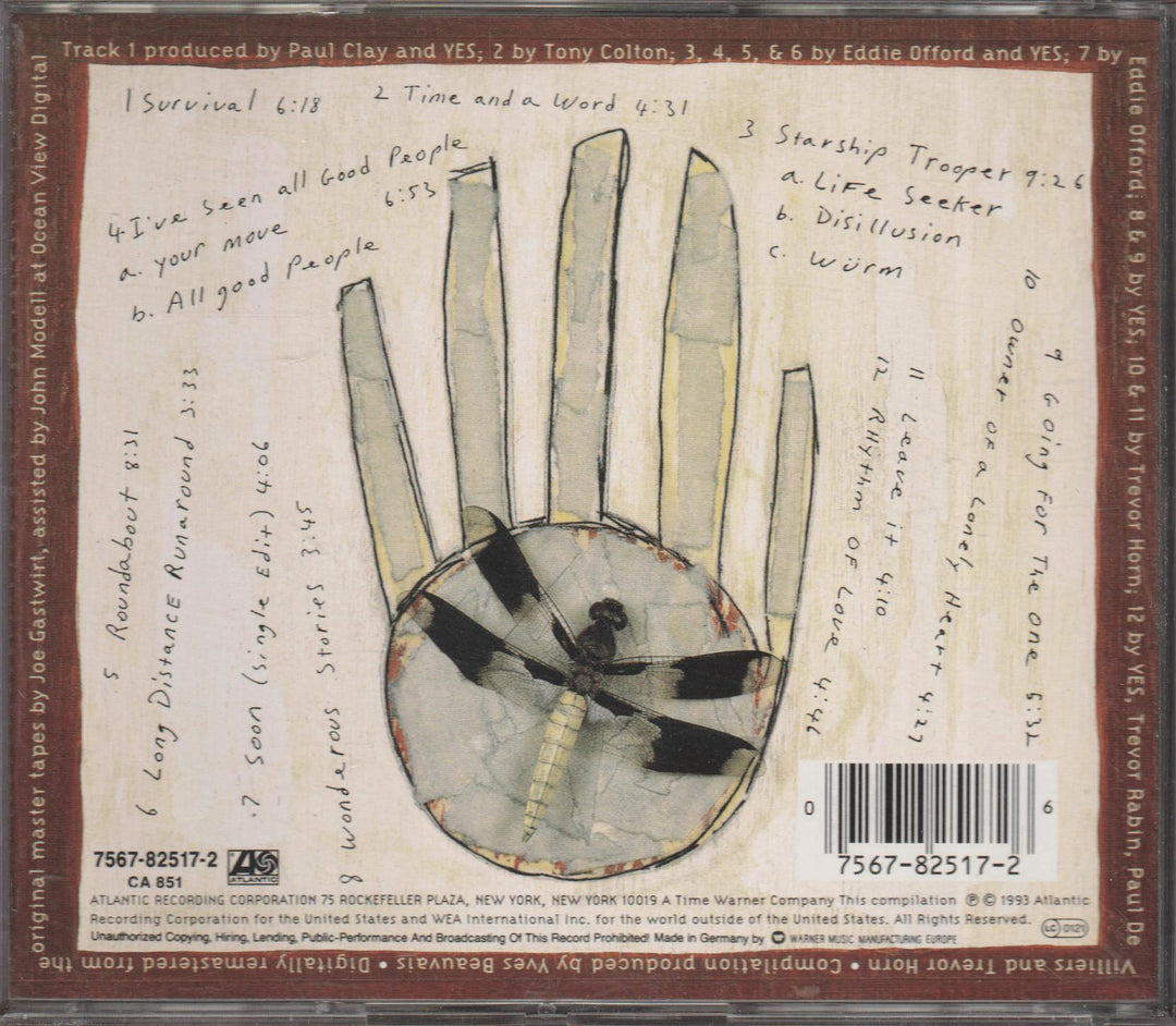 Yes – Highlights: The Very Best of Yes. 1993. CD