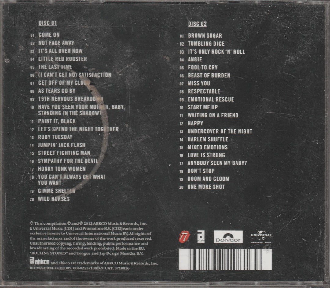 The Rolling Stones – GRRR! Greatest Hits 1962–2012. 2CD.