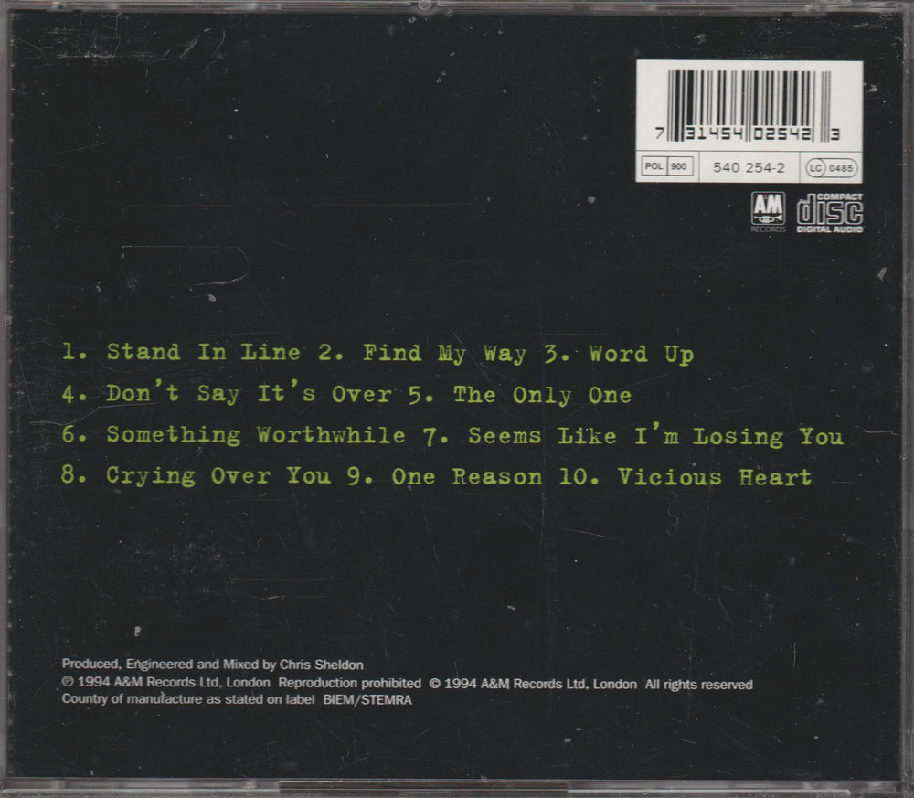 Gun – Gun. 1994. CD.