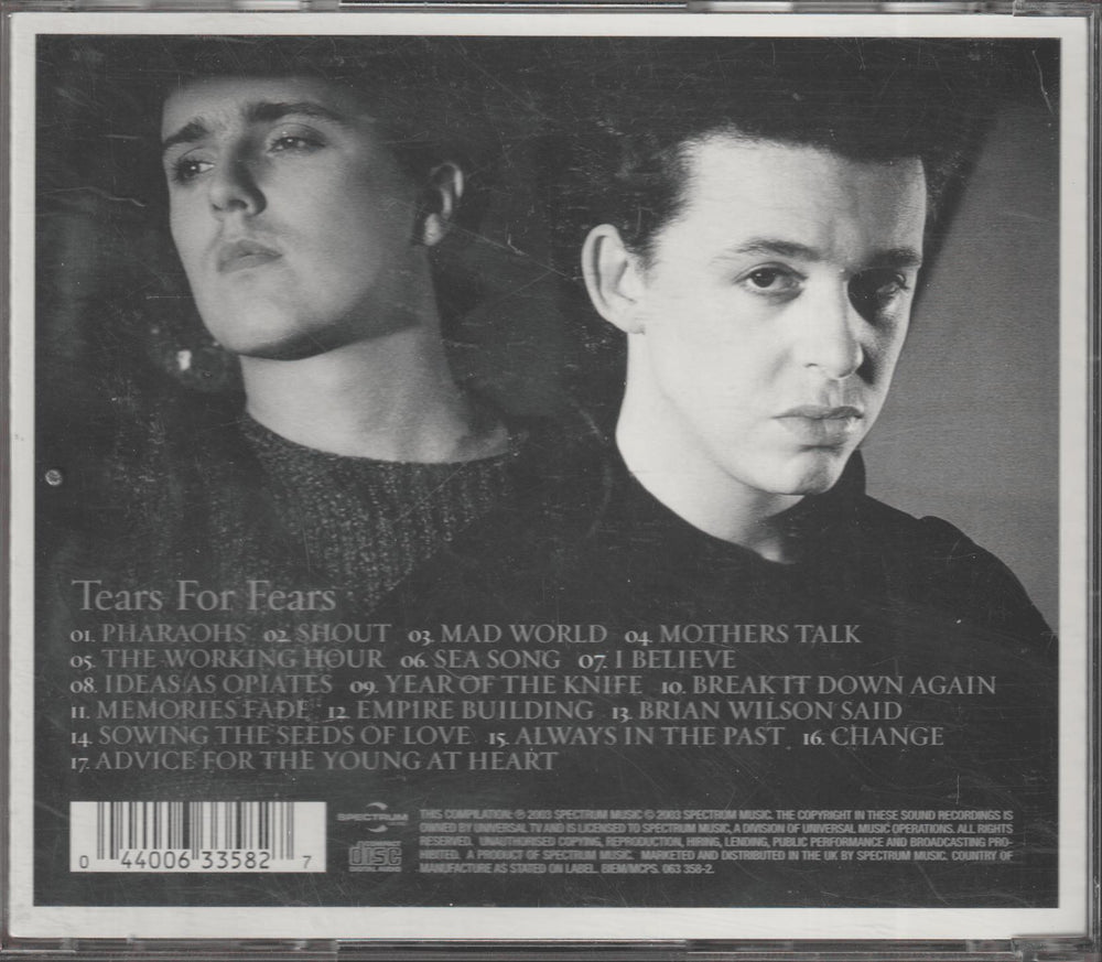 Tears for Fears – The Collection. CD.