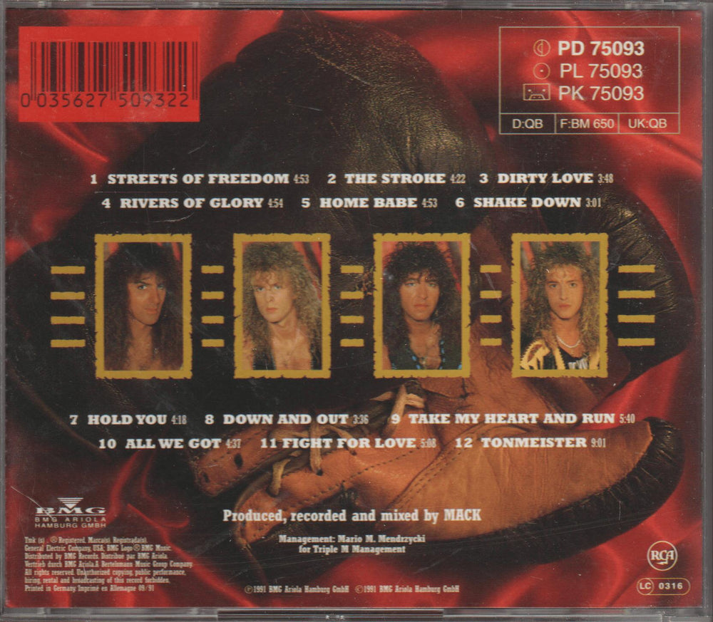Bonfire – Knock Out. 1991. CD.