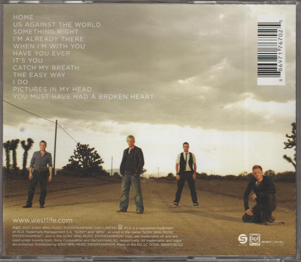 Westlife – Back Home. 2007. CD.