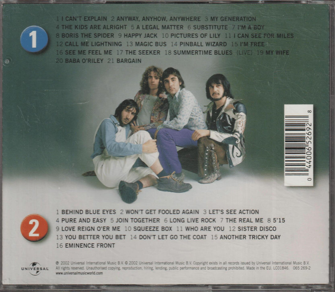 The Who - The Ultimate Collection. 2002. CD.