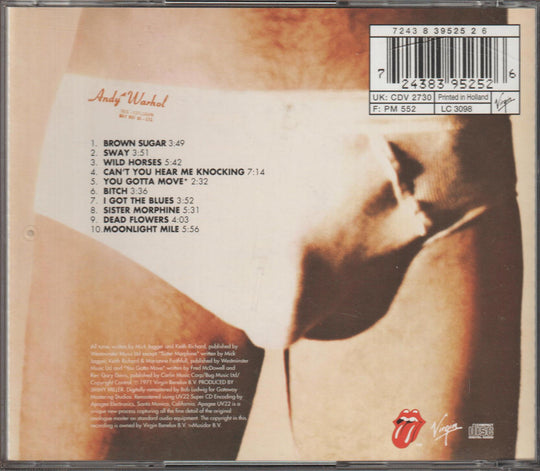 The Rolling Stones - Sticky Fingers (1994). CD.