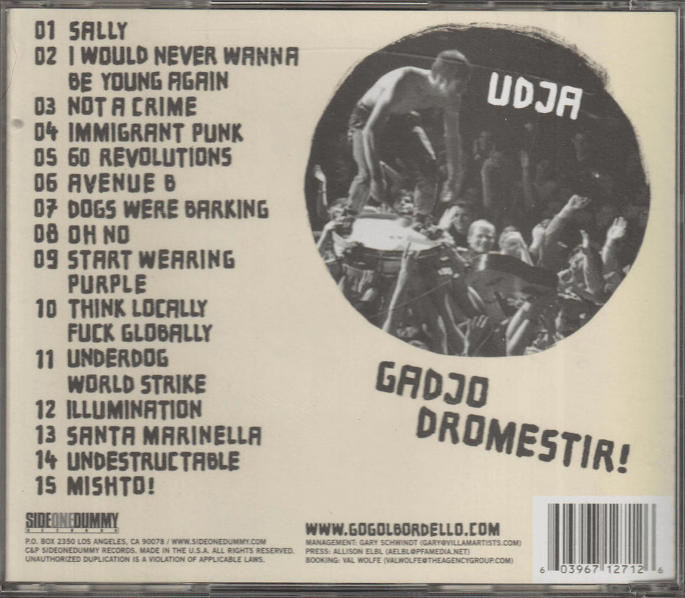 Gogol Bordello - Gypsy Punks: Underdog World Strike (2005). CD.