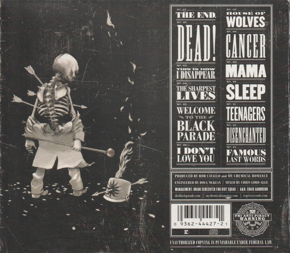 My Chemical Romance - The Black Parade (2006). CD.