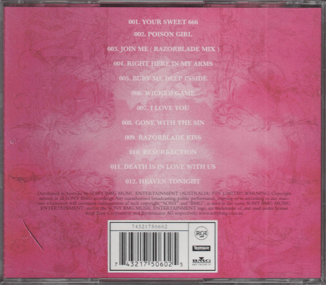 HIM - Razorblade Romance (1999). CD.