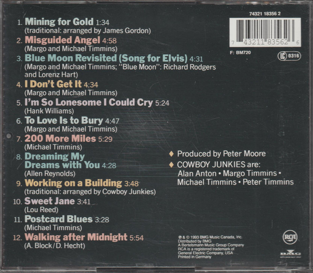 Cowboy Junkies - The Trinity Session (1988). CD.