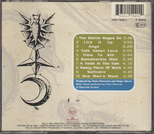 Deep Purple - The Battle Rages On... (1993). CD.