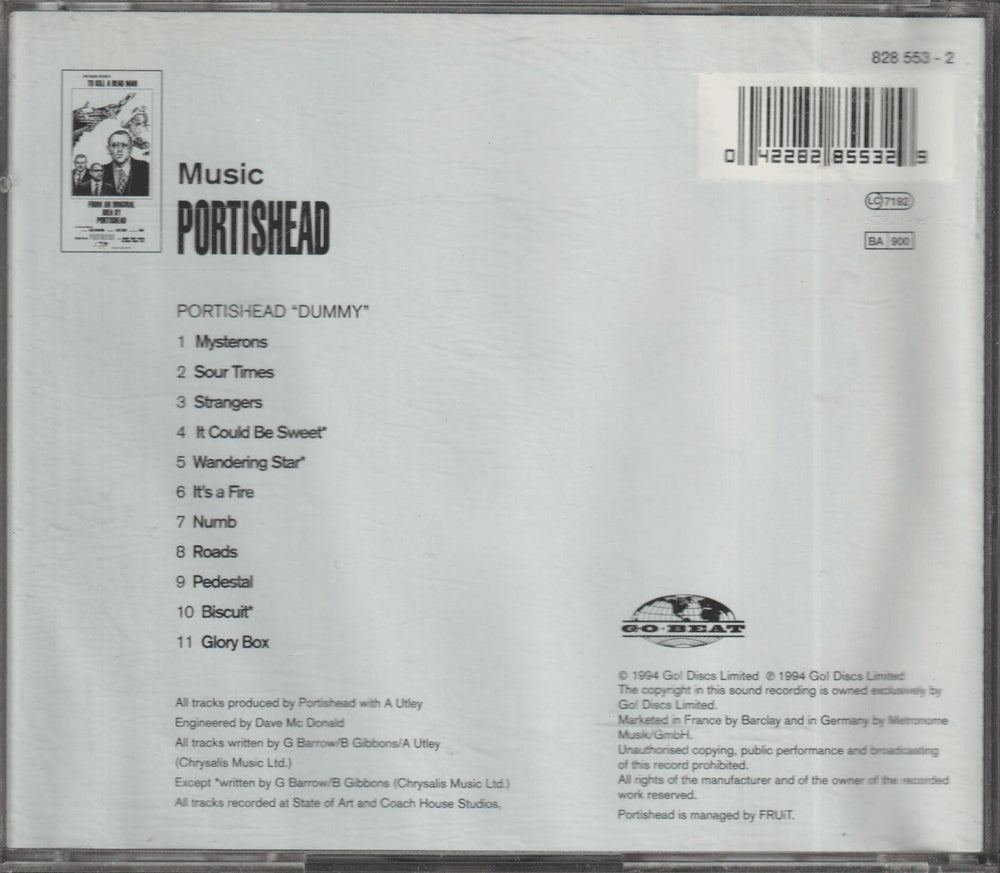 Portishead - Dummy (1994). CD.