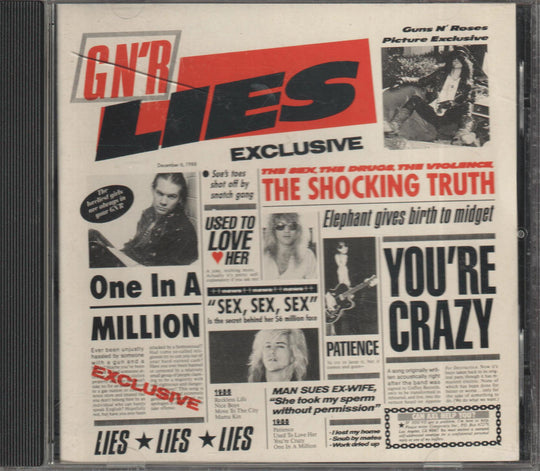 Guns N' Roses - G N' R Lies (1988). CD.