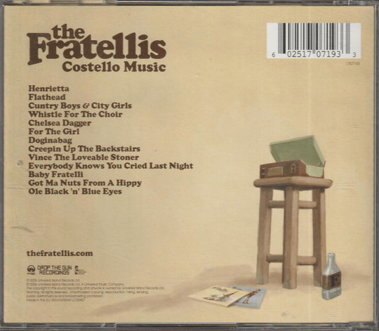 The Fratellis - Costello Music (2006). CD.