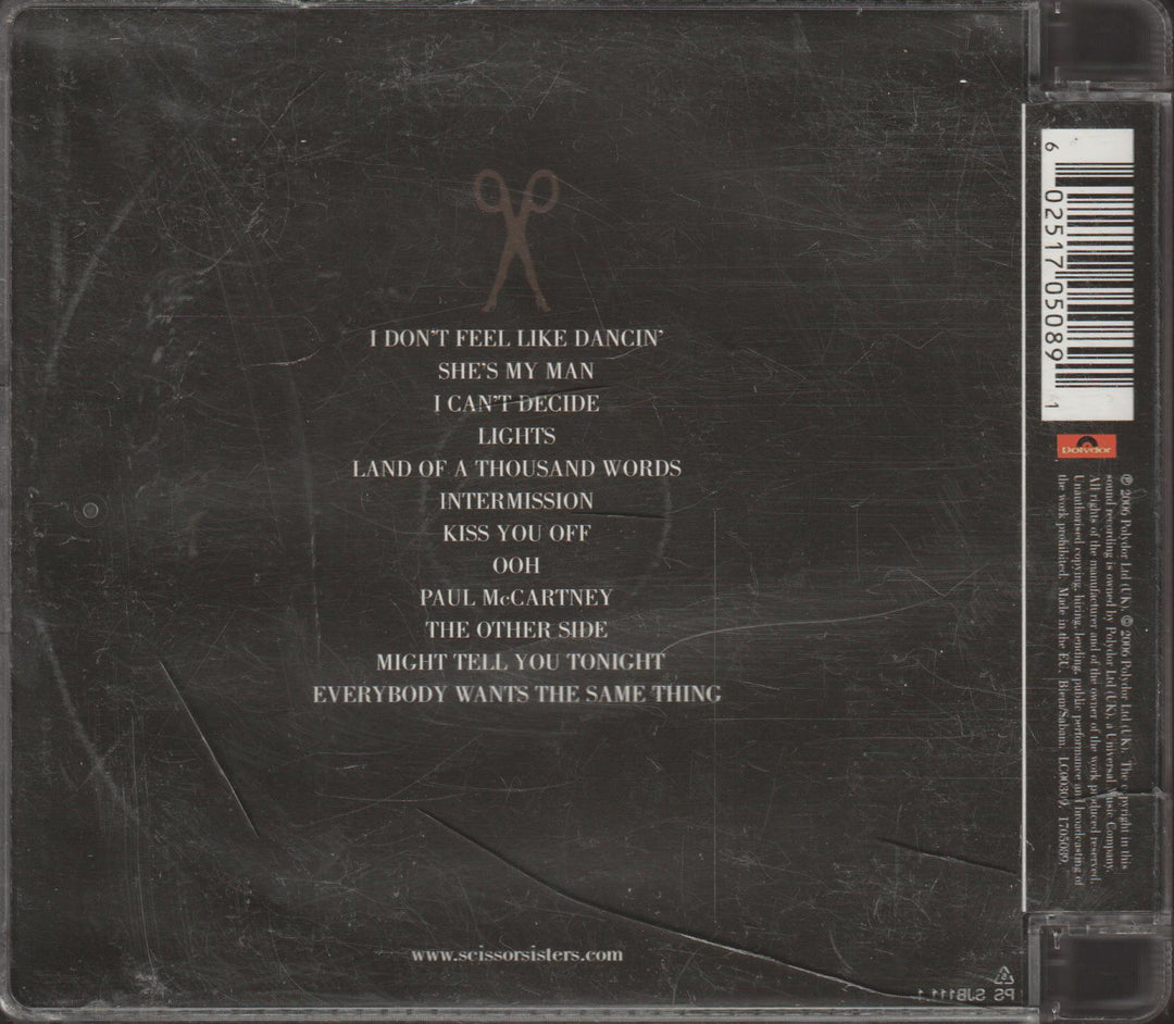 Scissor Sisters - Ta-Dah (2006). CD.