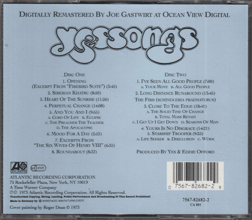 Yes - Yessongs (1973). 2CD.
