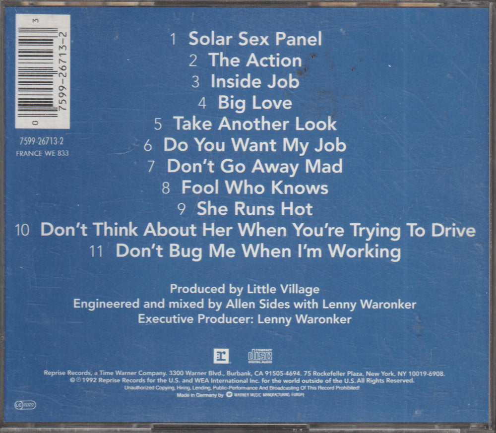 Little Village - Little Village (1992). CD.