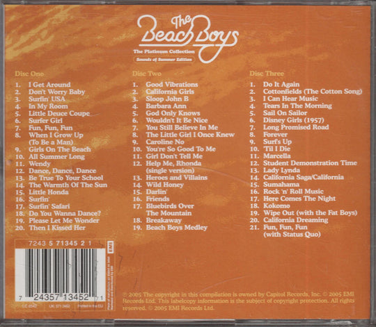 The Beach Boys - The Platinum Collection: Sounds Of Summer Edition (2005). 3CD.