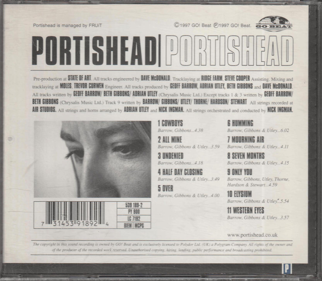 Portishead - Portishead (1997). CD.