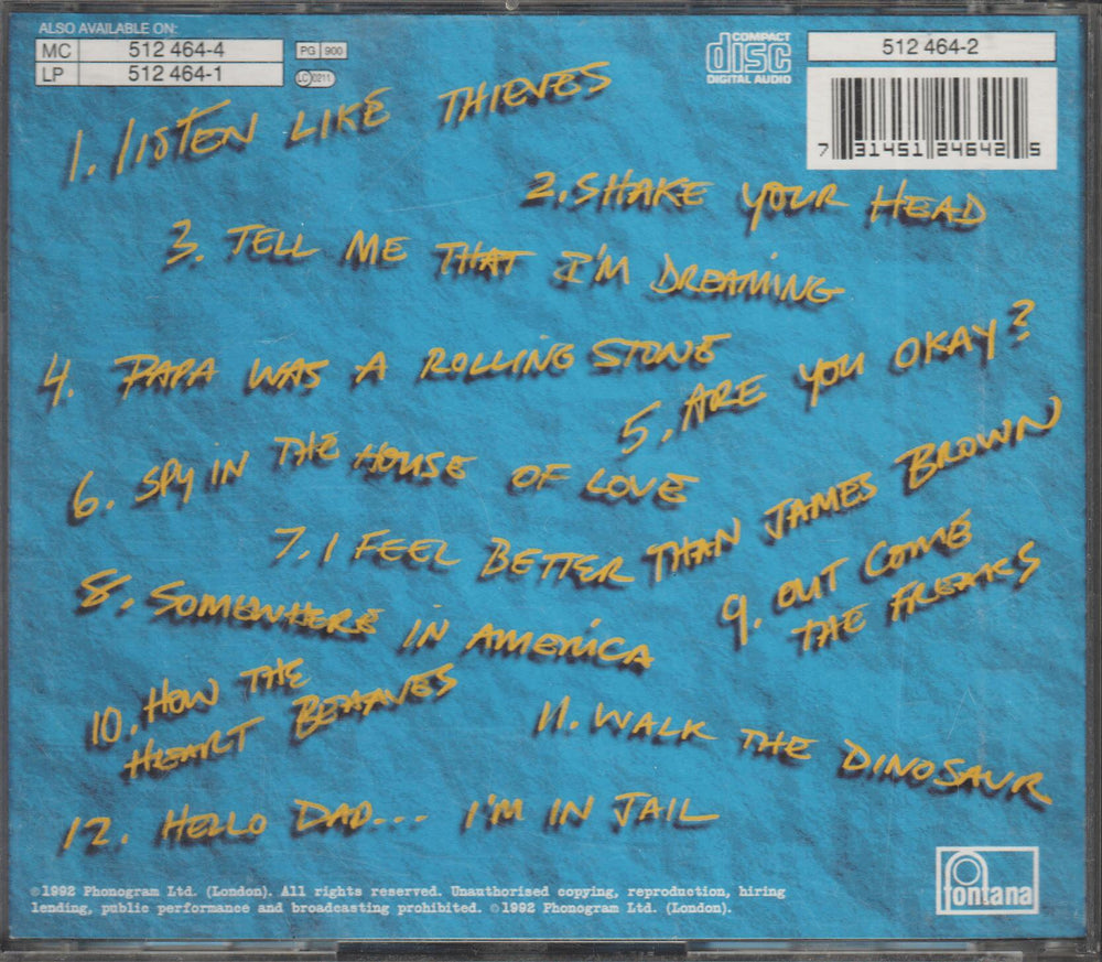 Was (Not Was) - Hello, Dad... I'm In Jail (1992). CD.