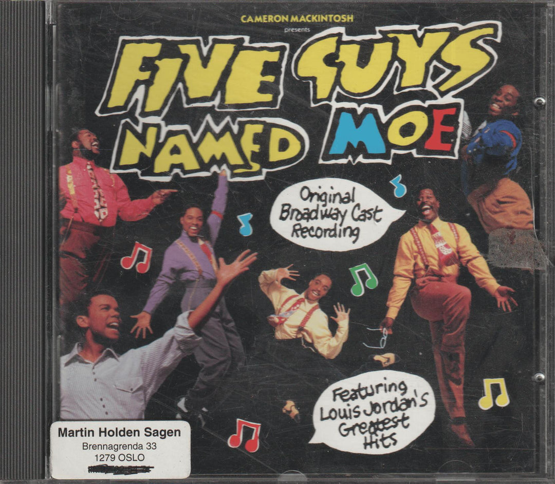 Various Artists - Five Guys Named Moe (Original Broadway Cast Recording) (1992). CD.
