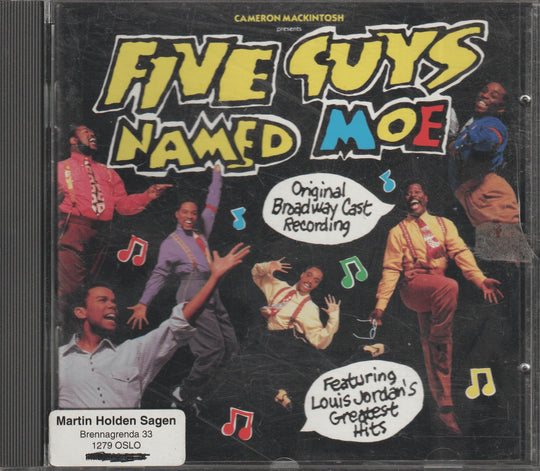 Various Artists - Five Guys Named Moe (Original Broadway Cast Recording) (1992). CD.