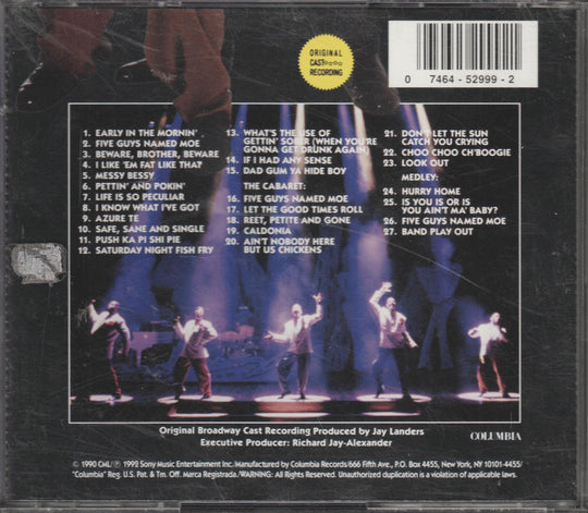 Various Artists - Five Guys Named Moe (Original Broadway Cast Recording) (1992). CD.