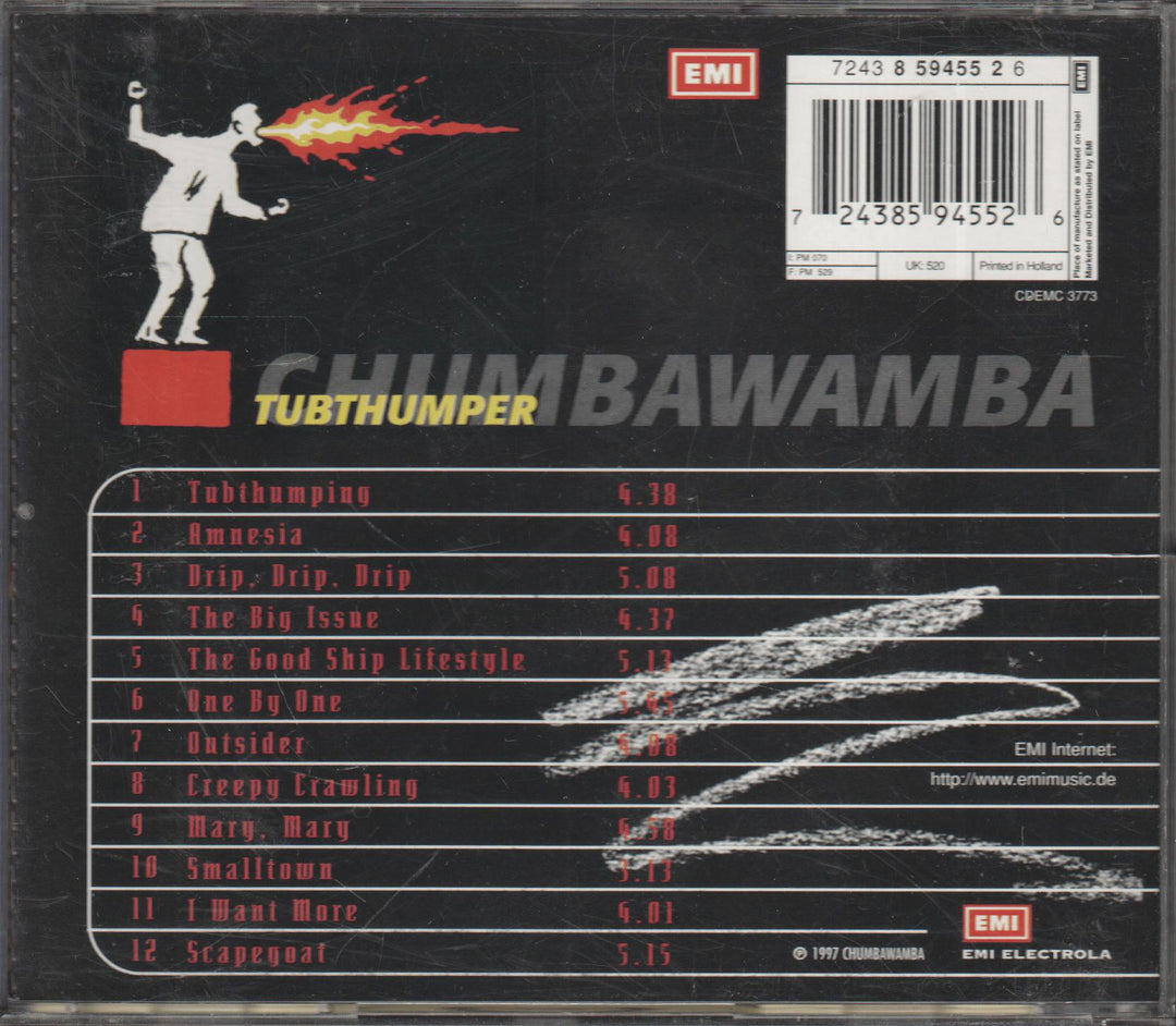 Chumbawamba - Tubthumper (1997). CD.