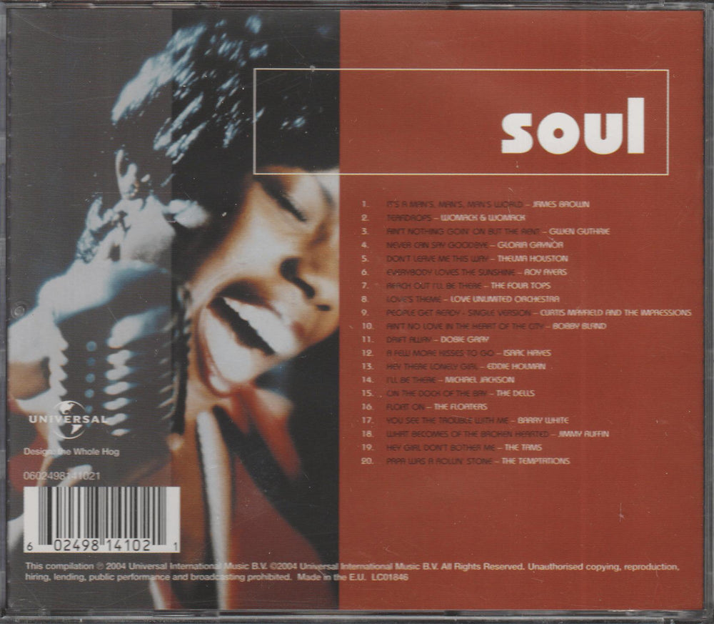 Various Artists - Soul (Universal Special Marketing) (1998). CD.