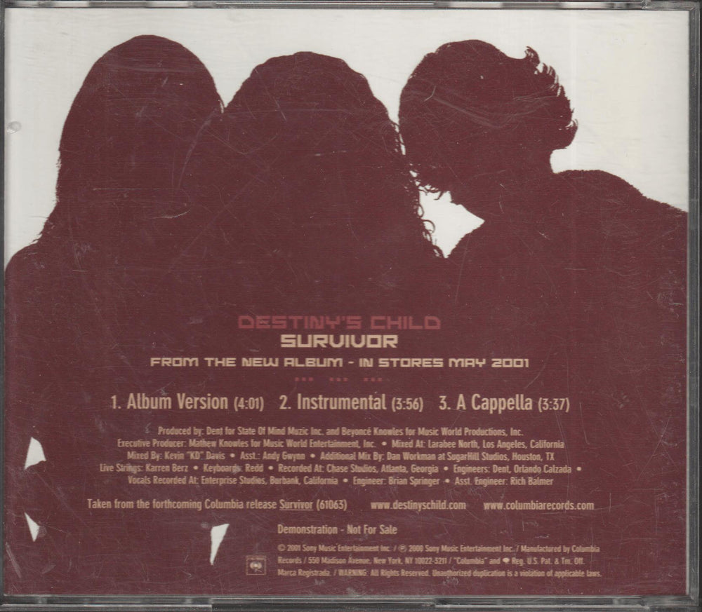 Destiny's Child - Survivor (2001). CD.