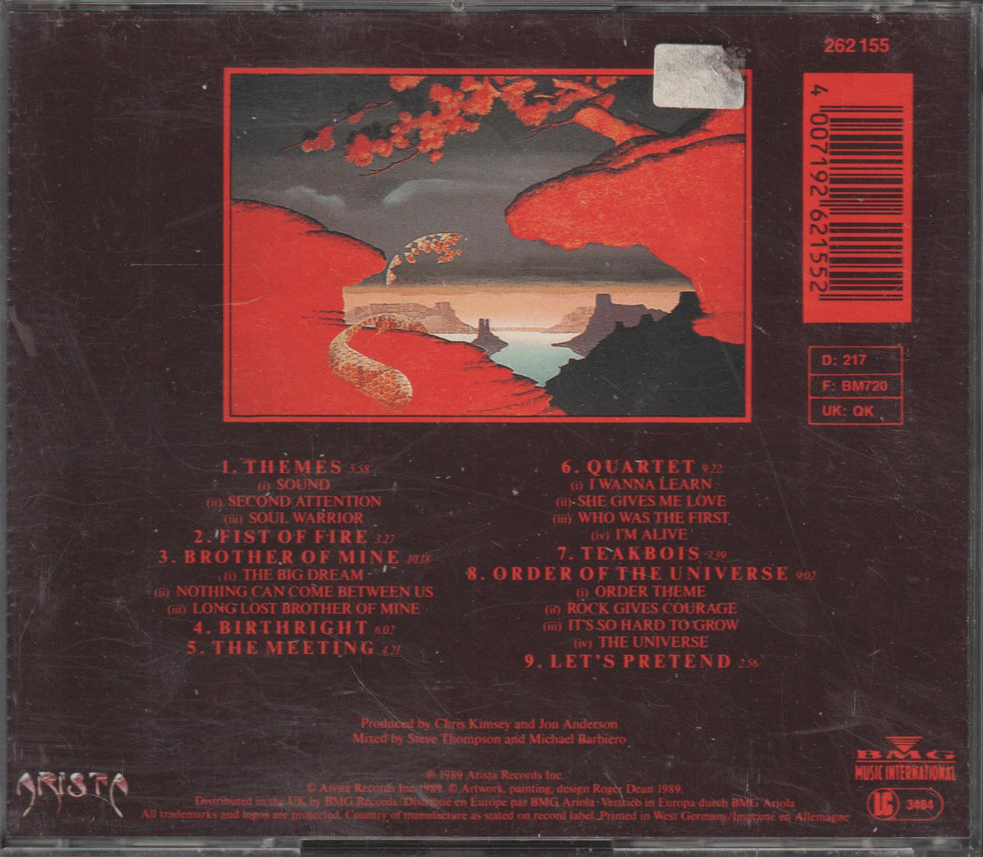Anderson Bruford Wakeman Howe - Anderson Bruford Wakeman Howe (1989). CD.