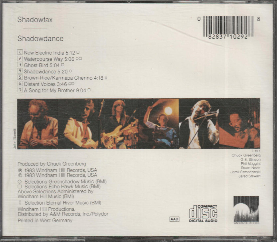 Shadowfax - Shadowdance (1983). CD.