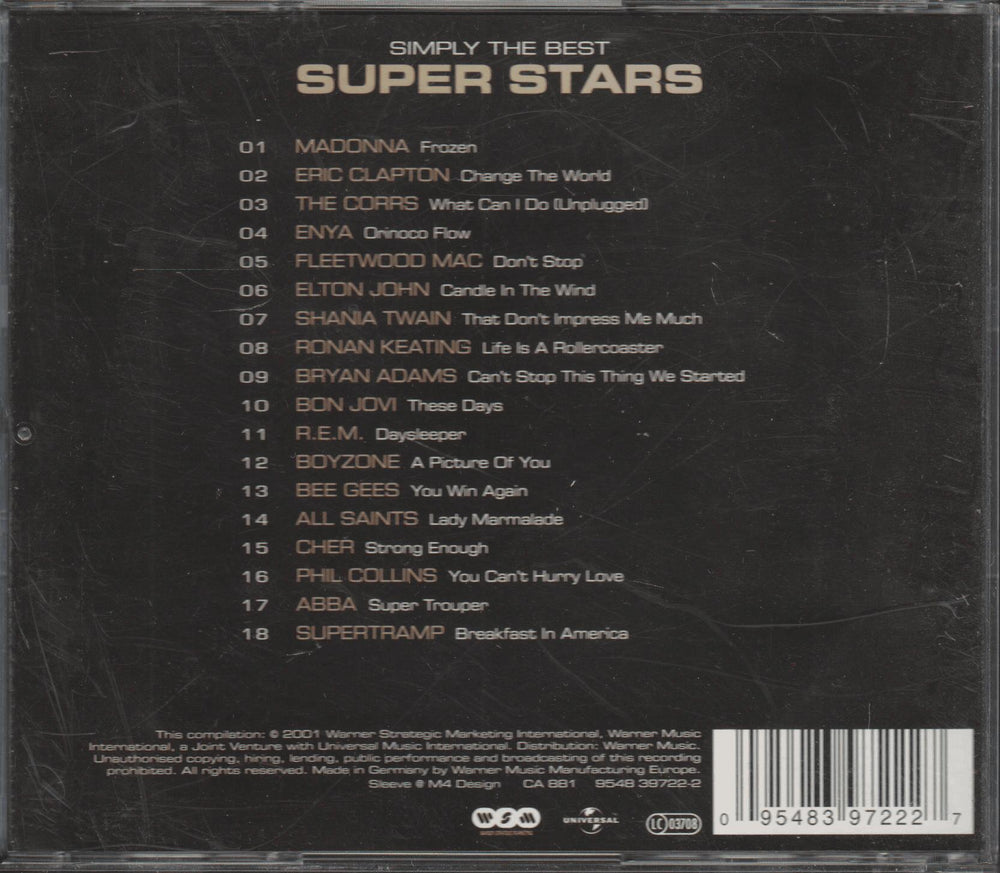 Various Artists - Super Stars (2000). CD.