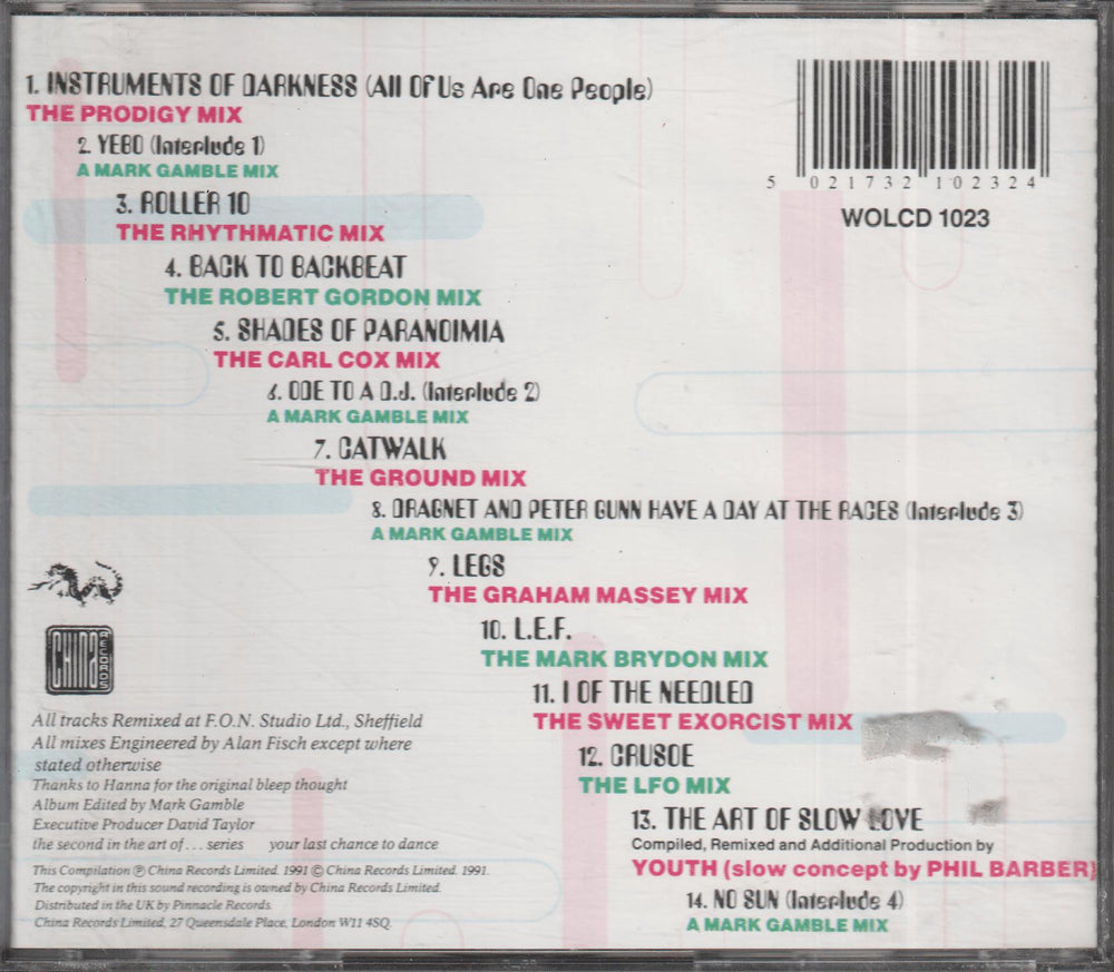 The Art Of Noise - The Fon Mixes (1991). CD.