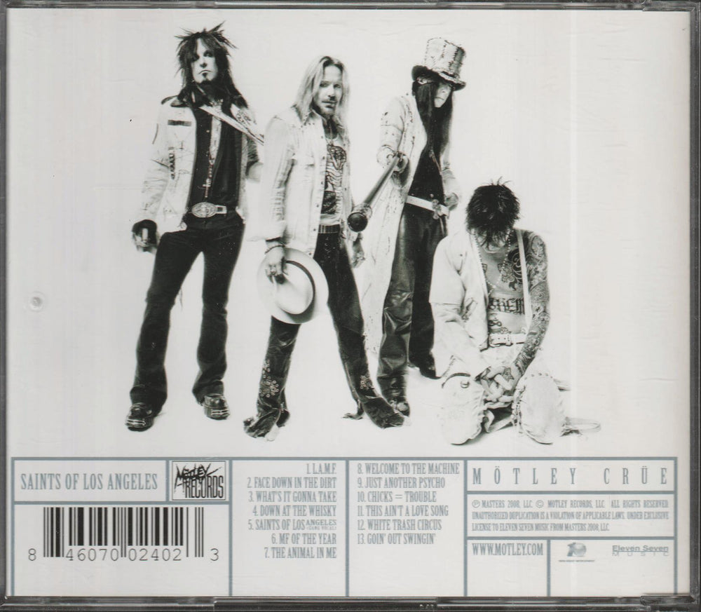 Mötley Crüe - Saints Of Los Angeles (2008). CD.