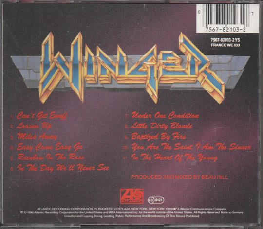 Winger - In The Heart Of The Young (1990). CD.