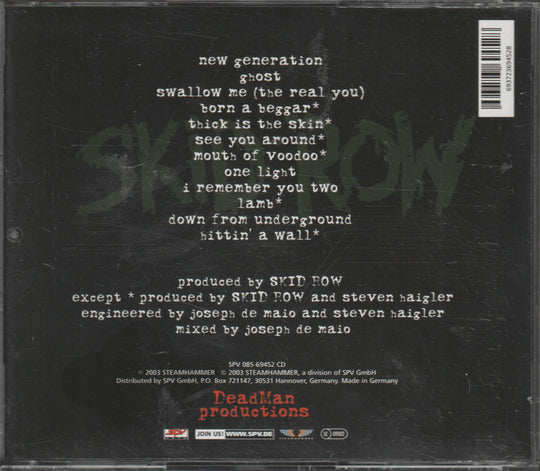 Skid Row - Thickskin (2003). CD.