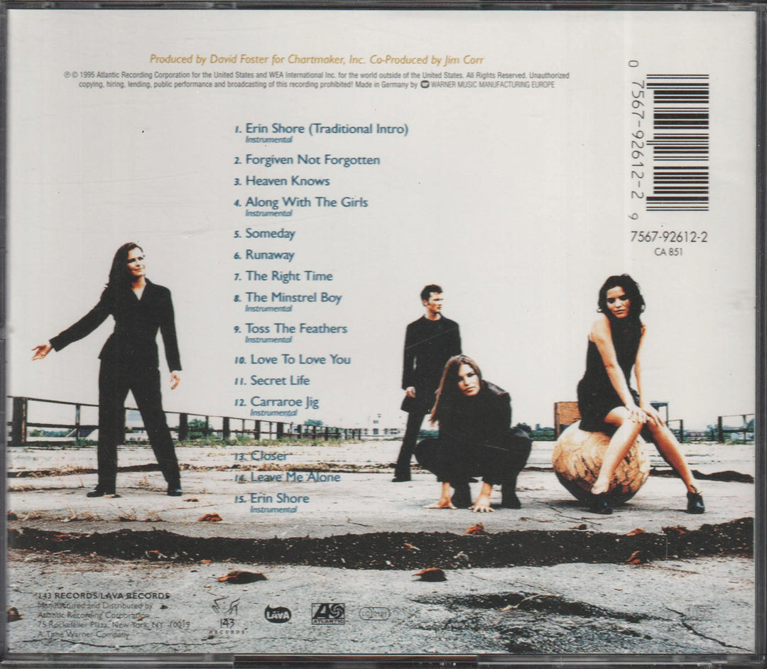 The Corrs - Forgiven, Not Forgotten (1995). CD.