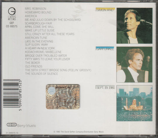 Simon & Garfunkel - The Concert in Central Park (1982). CD.