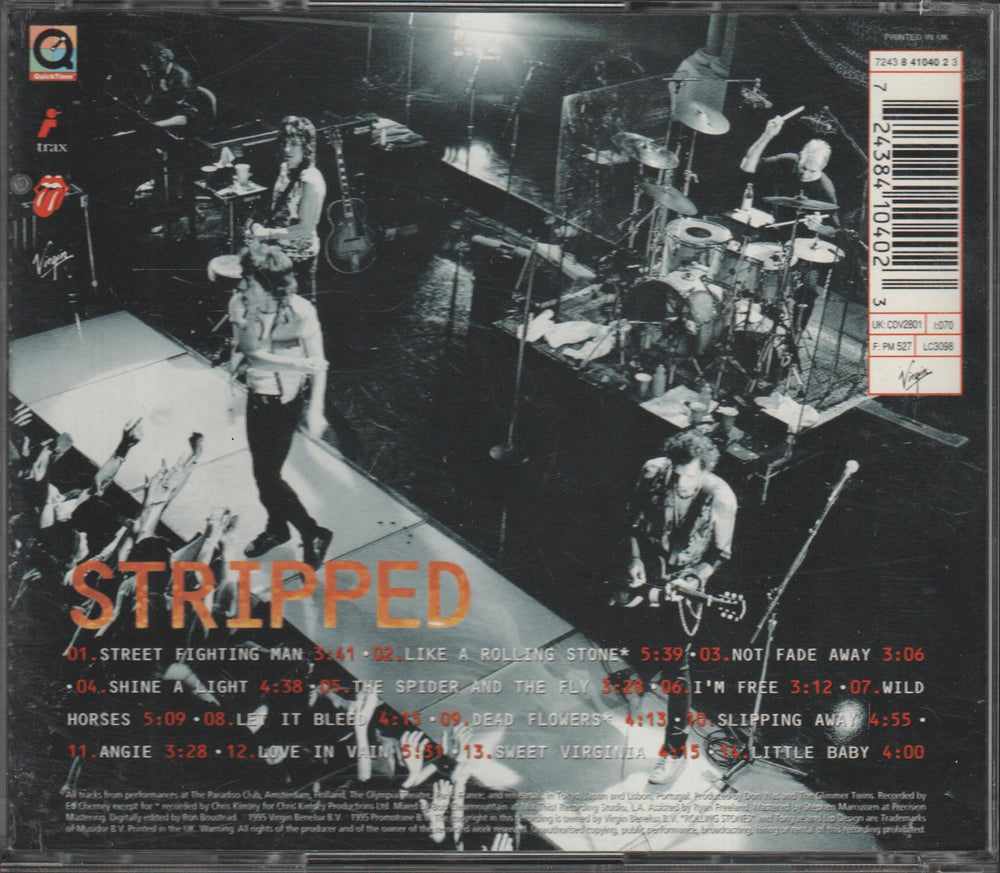 The Rolling Stones - Stripped (1995). CD.