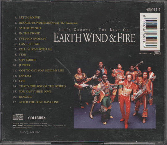 Earth, Wind & Fire - Let's Groove: The Best Of (2002). CD.