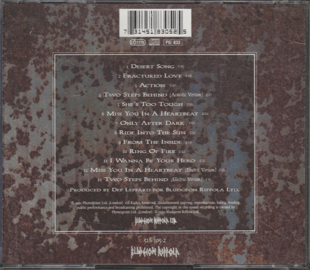 Def Leppard - Retro Active (1993). CD.