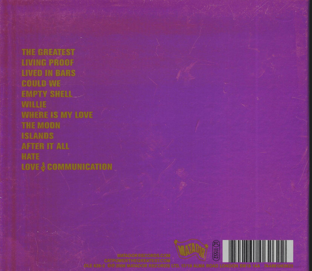 Cat Power - The Greatest (2006). CD.